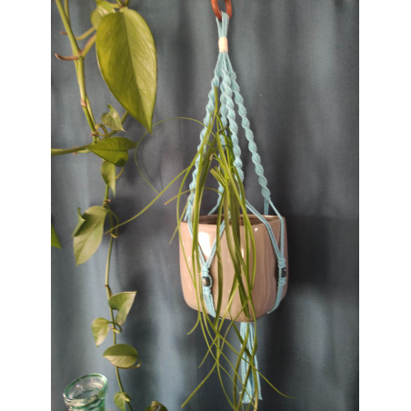 Macramé support plante (torsadé)