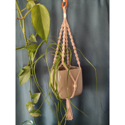 Macramé support plante (torsadé)