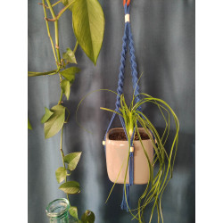 Macramé support plante (torsadé)