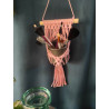 Macramé petit support pot (pour accessoires maquillage)